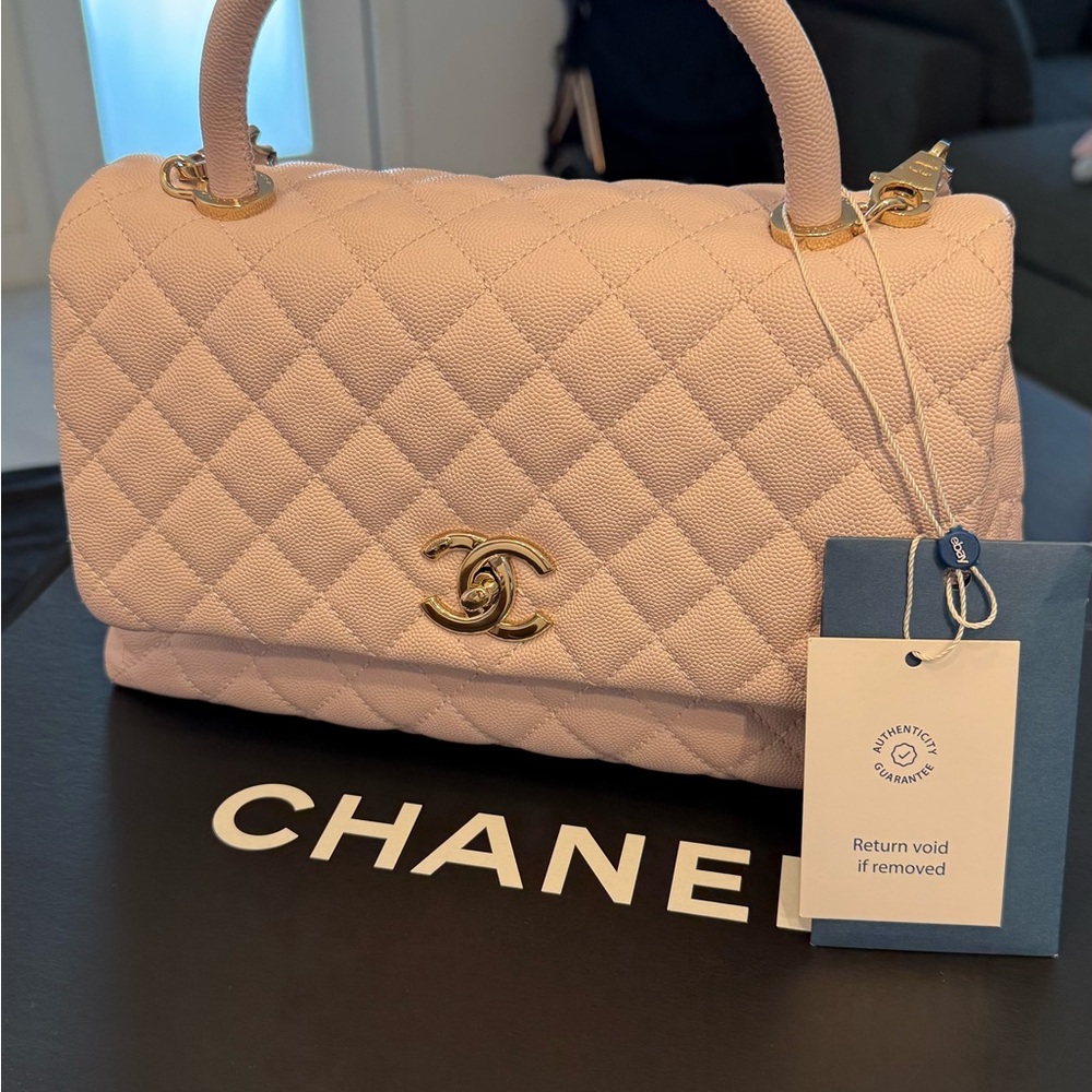 Chanel Pink Quilted Handbag